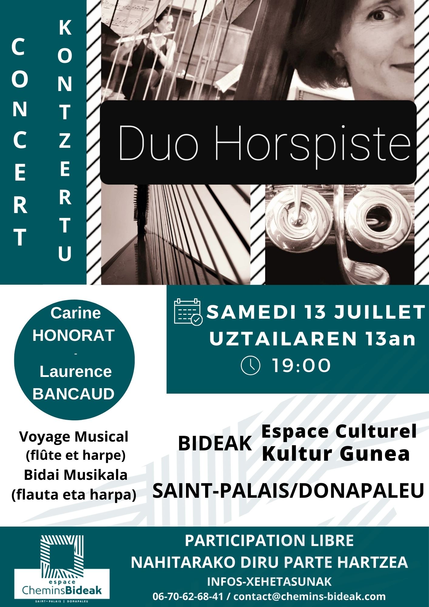 Affiche Concert 13 Juillet Horspiste Ok